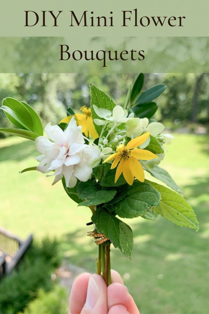 DIY Mini Flower Bouquets - Homey Oh My