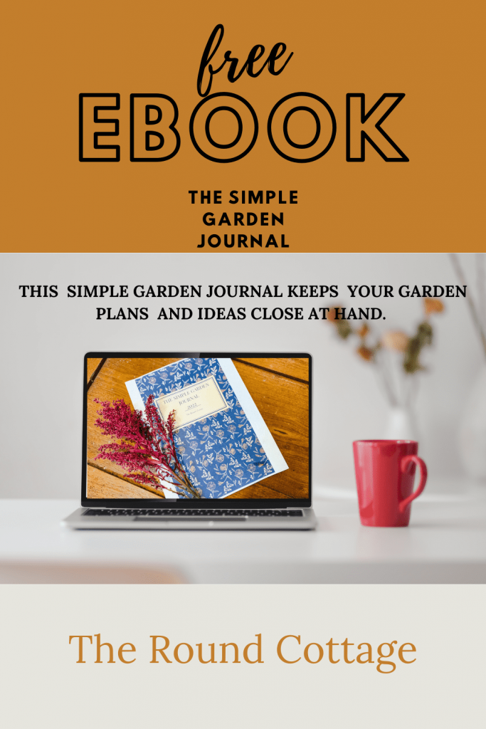 free ebook with computer showing ebook on the screen for a simple gardening journal
