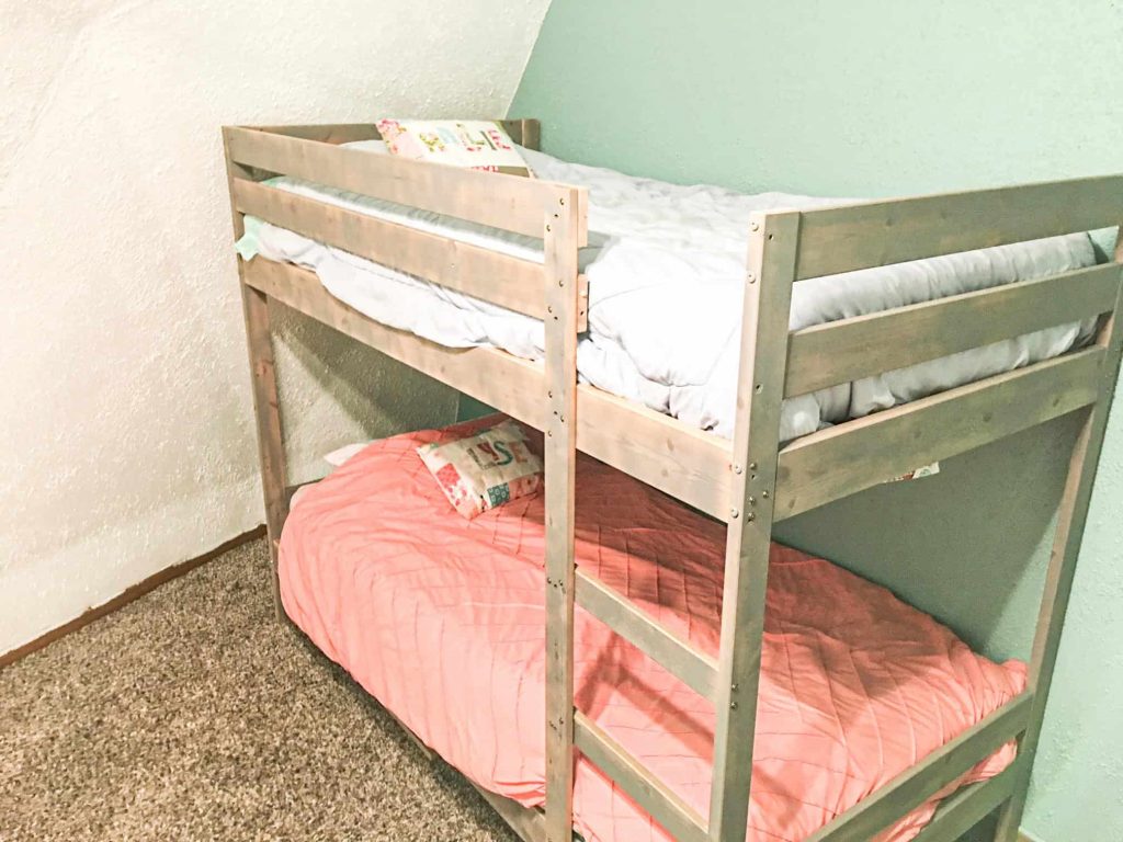 twin bed in kids bedroom